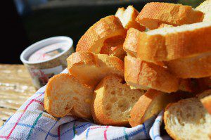 Cheddar-Chipotle-Sauce auf dem Tag des Gartens