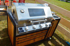 Cheddar-Chipotle-Sauce auf dem Tag des Gartens