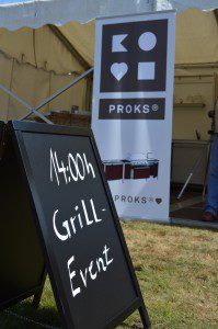 Cheddar-Chipotle-Sauce auf dem Tag des Gartens