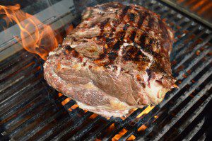 Cheddar-Chipotle-Sauce auf dem Tag des Gartens